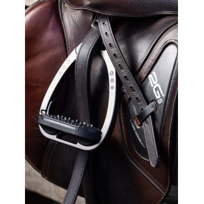 Étrivières Vector Pro LeMieux - Cuir Souple Huilé Et Boucles Inox Pour Équitation
