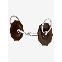 Rondelles de mors en caoutchouc profilés LeMieux Marron