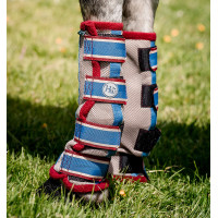 Guêtres anti-mouches Horseware Cerise / pêche / bleu