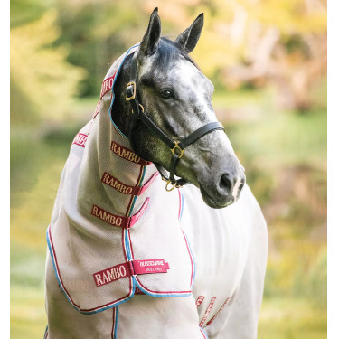 Couverture anti-mouches Horseware Rambo Protector avec disque Couverture anti-mouches Horseware Rambo Protector avec disque