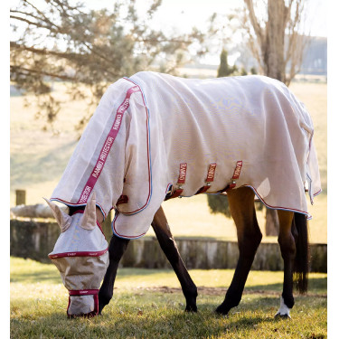 Couverture anti-mouches Horseware Rambo Protector avec disque Couverture anti-mouches Horseware Rambo Protector avec disque