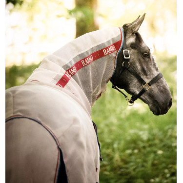 Couverture anti-mouches Horseware Rambo Protector avec disque Couverture anti-mouches Horseware Rambo Protector avec disque