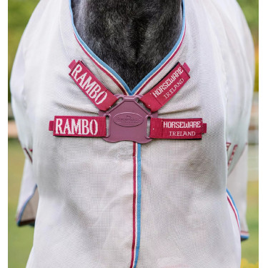 Couverture anti-mouches Horseware Rambo Protector avec disque Couverture anti-mouches Horseware Rambo Protector avec disque