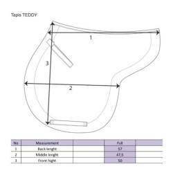Tapis amortisseur Teddy Welltex Back On Track Tapis amortisseur Teddy Welltex Back On Track