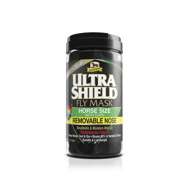 Masque anti-mouches avec oreilles et protège-nez Absorbine Ultrashield Masque anti-mouches avec oreilles et protège-nez Absorbine Ultrashield