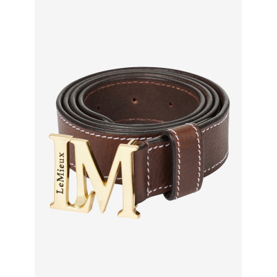 Ceinture monogramme LeMieux Marron