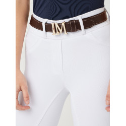Ceinture monogramme LeMieux Marron