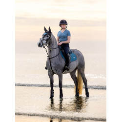 Tapis de selle LeMieux Earth Close Contact Ocean Bleu