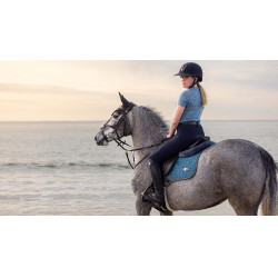 Tapis de selle LeMieux Earth Close Contact Ocean Bleu