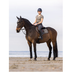 Tapis de selle LeMieux Earth Close Contact Moss Marron