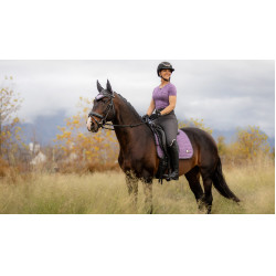Tapis de selle LeMieux Earth Dressage Square Chardon Violet