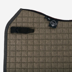Tapis de selle LeMieux Earth Dressage Square Moss Marron