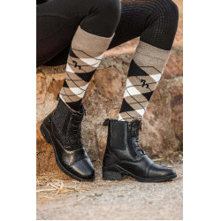 Boots Horze cuir Horze Kingston double fermeture éclair femme Noir Boots Horze cuir Horze Kingston double fermeture éclair femme Noir