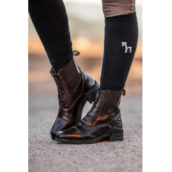 Boots Horze cuir Horze Kingston double fermeture éclair femme Marron café Boots Horze cuir Horze Kingston double fermeture éclair femme Marron café