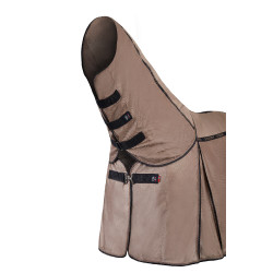 Couverture anti-mouches Combo B Vertigo avec couvre-cou amovible et protection UV Biscuit au gingembre Beige