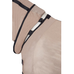 Couverture anti-mouches B Vertigo Delux avec couvre-cou amovible et protection UV Biscuit au gingembre Beige