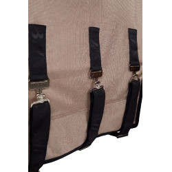 Couverture anti-mouches B Vertigo Delux avec couvre-cou amovible et protection UV Biscuit au gingembre Beige