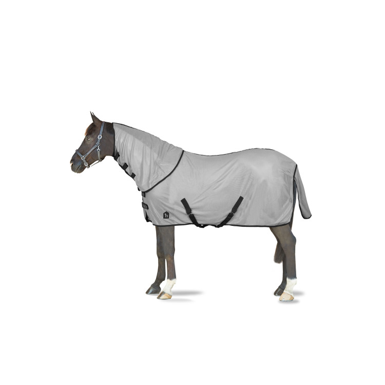 Couverture anti-mouches Horze Paso Fino avec couvre-cou amovible et protection UV Couverture anti-mouches Horze Paso Fino avec couvre-cou amovible et protection UV
