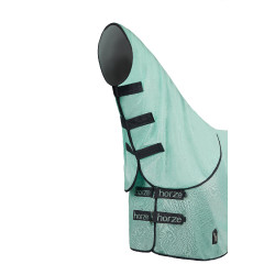 Couverture anti-mouches Horze Paso Fino avec couvre-cou amovible et protection UV Vert ruisseau