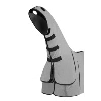 Couverture anti-mouches Horze Paso Fino avec couvre-cou et protection UV Gris titane Couverture anti-mouches Horze Paso Fino avec couvre-cou et protection UV Gris titane