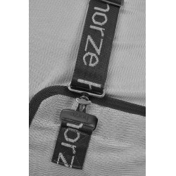 Couverture anti-mouches Horze Paso Fino avec couvre-cou et protection UV Gris titane Couverture anti-mouches Horze Paso Fino avec couvre-cou et protection UV Gris titane