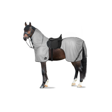 Couverture anti-mouches pour monter à cheval Horze Paso Fino avec couvre-cou amovible et protection UV Couverture anti-mouches pour monter à cheval Horze Paso Fino avec couvre-cou amovible et protection UV