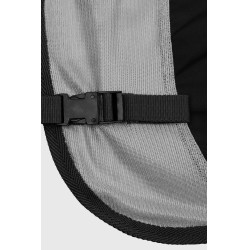 Couverture anti-mouches pour monter à cheval Horze Paso Fino avec couvre-cou amovible et protection UV Gris titane