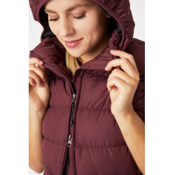 Doudoune sans manches avec capuche Horze Callie femme Port Royale Bordeaux Doudoune sans manches avec capuche Horze Callie femme Port Royale Bordeaux