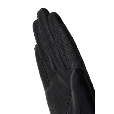 Gants d'équitation B Vertigo Laia femme avec logo imprimé Noir