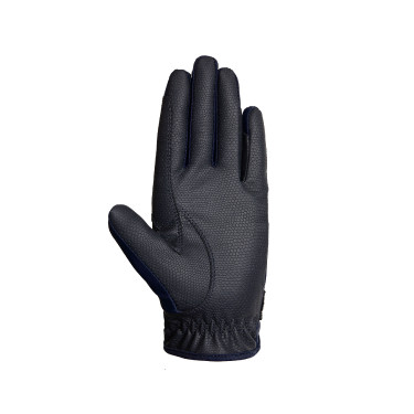 Gants d'équitation B Vertigo Laia femme avec logo imprimé Marine foncé Gants d'équitation B Vertigo Laia femme avec logo imprimé Marine foncé
