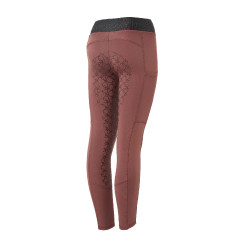 Legging d'équitation silicone Horze Leighton Ado fond intégral avec doublure chaude