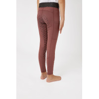 Legging d'équitation silicone Horze Leighton Ado fond intégral avec doublure chaude Rouge roan Legging d'équitation silicone Horze Leighton Ado fond intégral avec doublure chaude Rouge roan