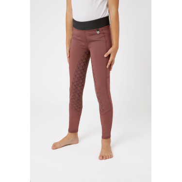 Legging d'équitation silicone Horze Leighton Ado fond intégral avec doublure chaude Legging d'équitation silicone Horze Leighton Ado fond intégral avec doublure chaude