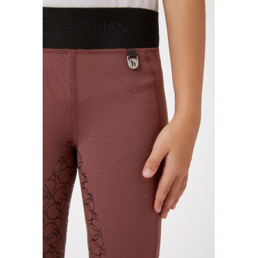 Legging d'équitation silicone Horze Leighton Ado fond intégral avec doublure chaude Legging d'équitation silicone Horze Leighton Ado fond intégral avec doublure chaude