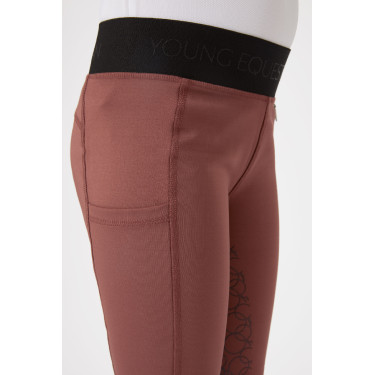 Legging d'équitation silicone Horze Leighton Ado fond intégral avec doublure chaude Legging d'équitation silicone Horze Leighton Ado fond intégral avec doublure chaude