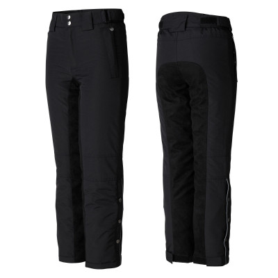 Pantalon d'équitation d'hiver Horze matelassé Cheyenne enfant Noir