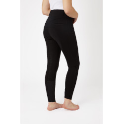 Pantalon d'équitation fond intégral grip toutes saisons Horze Mira Noir
