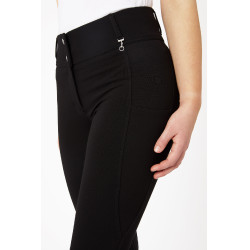 Pantalon d'équitation fond intégral grip toutes saisons Horze Mira Noir