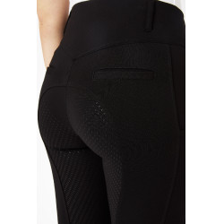 Pantalon d'équitation fond intégral grip toutes saisons Horze Mira Noir