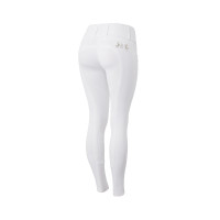 Pantalon d'équitation fond intégral Meghan B Vertigo taille haute femme Blanc