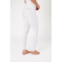 Pantalon d'équitation fond intégral Meghan B Vertigo taille haute femme Blanc