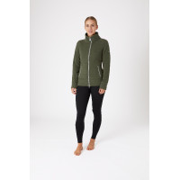 Veste d'équitation polaire Horze Ellie femme Vert scarabée Veste d'équitation polaire Horze Ellie femme Vert scarabée