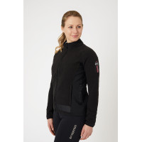 Veste d'équitation polaire stretch B Vertigo Cleo femme Noir