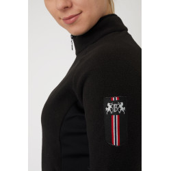 Veste d'équitation polaire stretch B Vertigo Cleo femme Noir