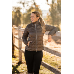 Doudoune Horze Natalie manches amovibles femme Marron morille Doudoune Horze Natalie manches amovibles femme Marron morille