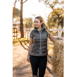 Doudoune Horze Natalie manches amovibles femme Marron morille Doudoune Horze Natalie manches amovibles femme Marron morille