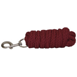 Longe tressée unie boucle blanche Canter Longe tressée unie boucle blanche Canter