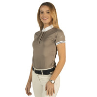 Polo Kavala femme manches courtes Flags & Cup Bleu marine