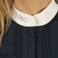 Polo Kavala femme manches courtes Flags & Cup Bleu marine