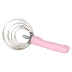 Etrille métallique ronde avec manche Imperial Riding Rose